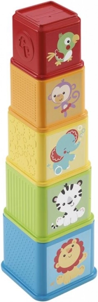 Farebná skladacia veža Fisher-Price