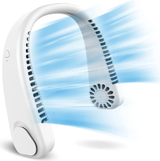 Prenosný krčný ventilátor (hands-free) na osobné chladenie