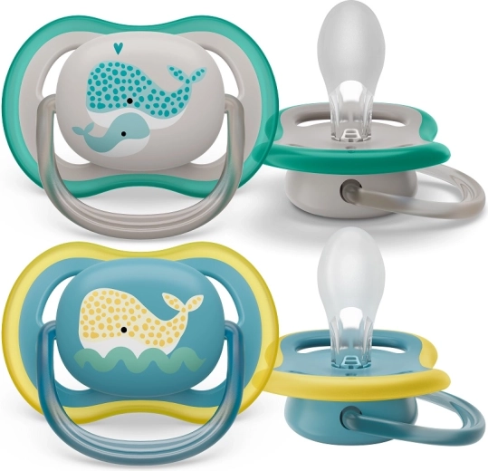 Philips Avent cumlík Ultra Air veľryba 18m+, 2 ks