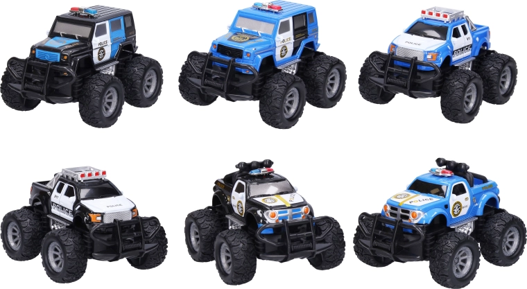Terénne policajné auto na zotrvačník 14 cm - 1 kus