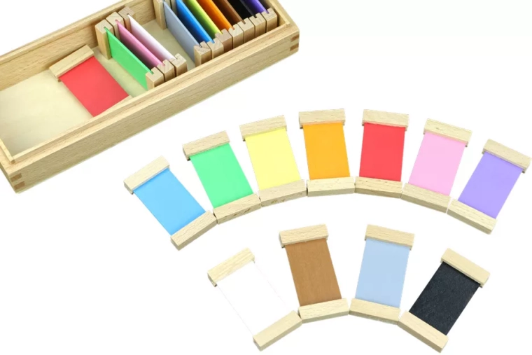 Farebné doštičky 2 – rozšírená sada Moyo Montessori