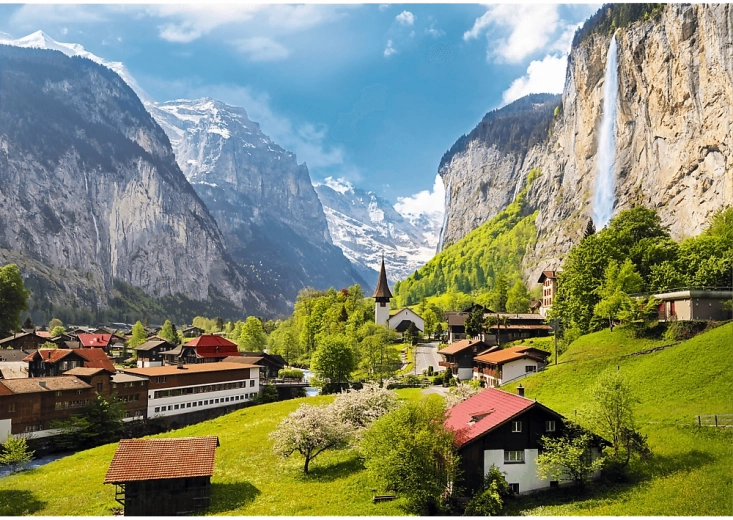 Puzzle 3000 dielikov – Lauterbrunnen, Švajčiarsko TREFL