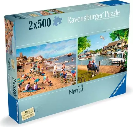 Ravensburger puzzle Picturesque Landscapes č. 2: Norfolk 2×500 dielikov