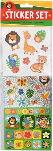 Tri druhy nálepiek v jednom balení