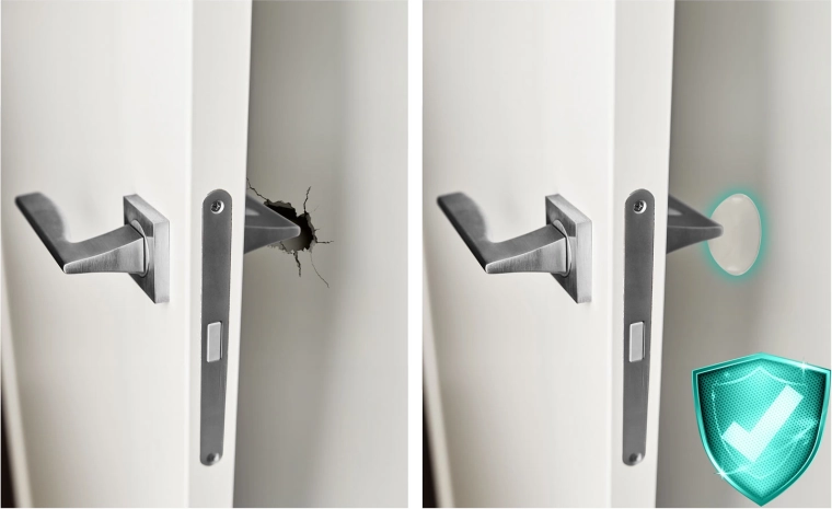 Silné tlmenie nárazov bez poškodenia povrchov