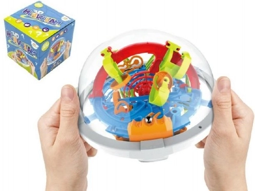 Teddies 3D hlavolamová guľa – bludisko so 100 prekážkami
