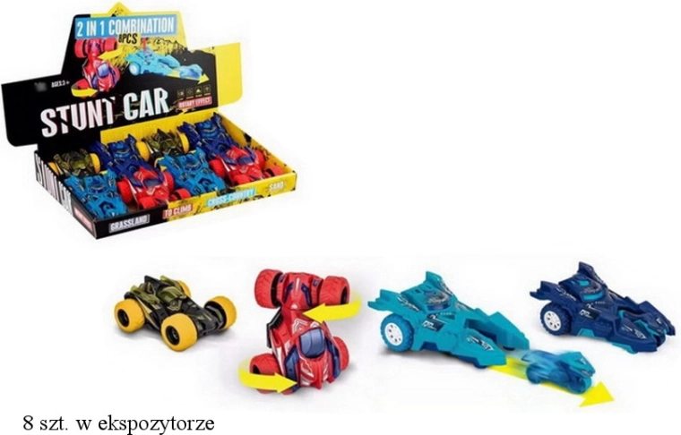 Akrobatické autíčko so závitovou osou alebo vystreľovačom