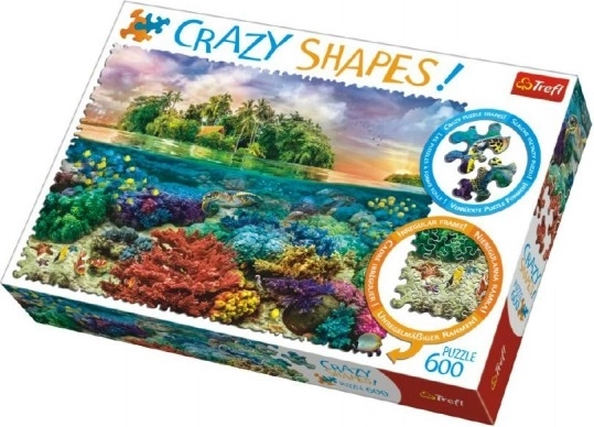 Puzzle 600 Crazy Shapes Tropický ostrov