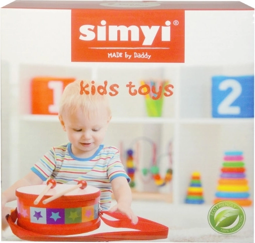 Detský bubienok s paličkami a popruhom