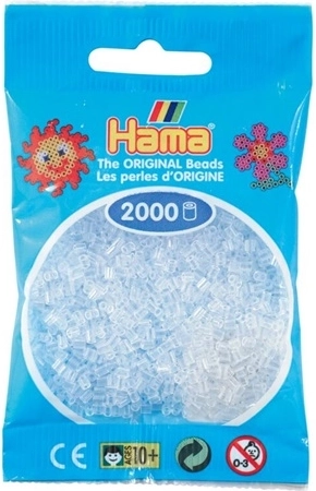 Hama mini zažehľovacie koráliky transparentné 2000 ks