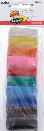 Plastelína 10 farieb 200 g