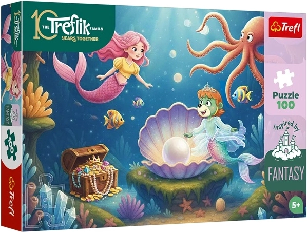 Inšpirované fantáziou: puzzle v kráľovstve morských víl – 100 dielikov