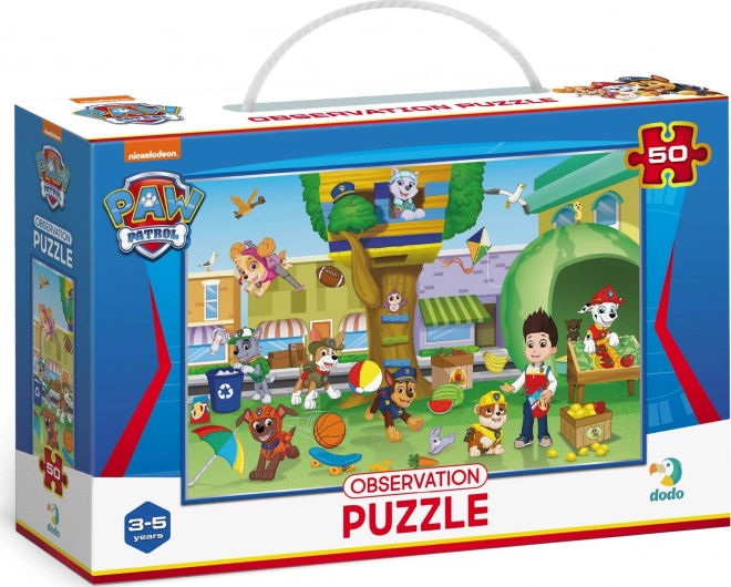 Puzzle s hľadaním obrázkov PAW PATROL 50 dielikov DODO