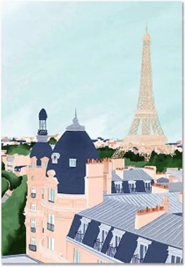 Norimpex Maľovanie podľa čísel Eiffelova veža 40 × 50 cm