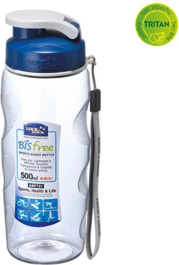 Plastová fľaša na vodu Bisfree 500 ml modrá