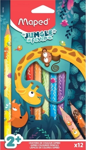 Pastelky Maped Jungle Fever Jumbo