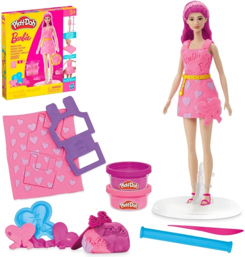 Play-Doh Barbie kreatívna súprava Vlasy a srdce