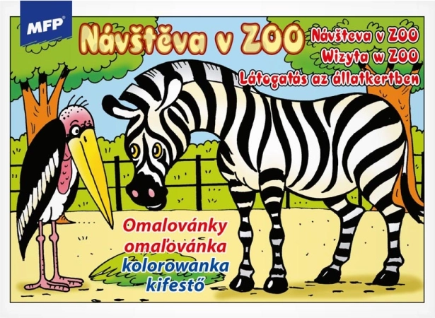 Detské maľovanky Návšteva v ZOO