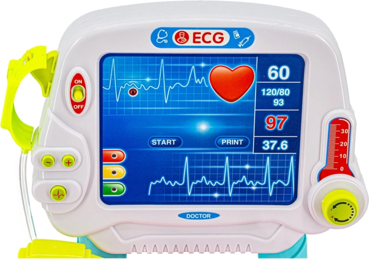 Interaktívny monitor EKG na vozíku