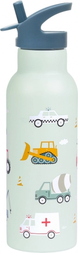 A Little Lovely Company nerezová fľaša na pitie 500 ml – Vozidlá