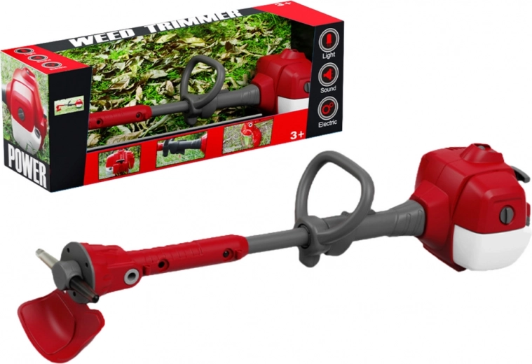 Detská záhradná kosačka červená s efektmi