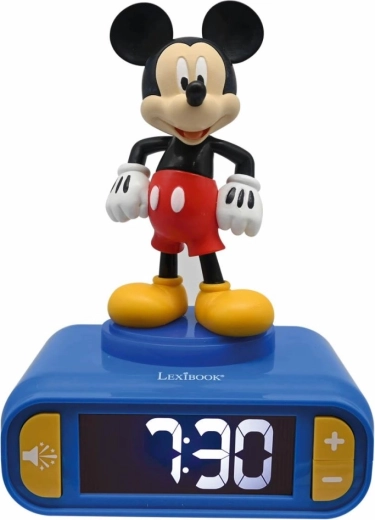 Budík Lexibook Mickey Mouse so svietiacou figúrkou