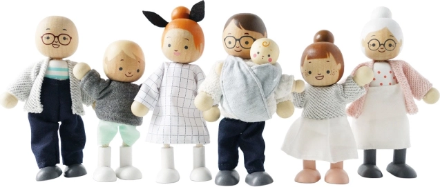 Drevené bábiky Moja rodinka - Le Toy Van
