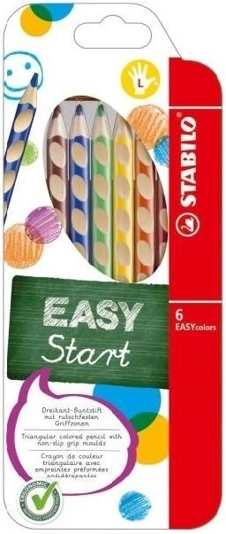 Stabilo EASYcolors sada pasteliek pre ľavákov, 6 kusov