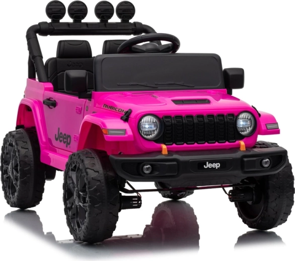 Detské elektrické autíčko Jeep Rubicon 24 V ružové