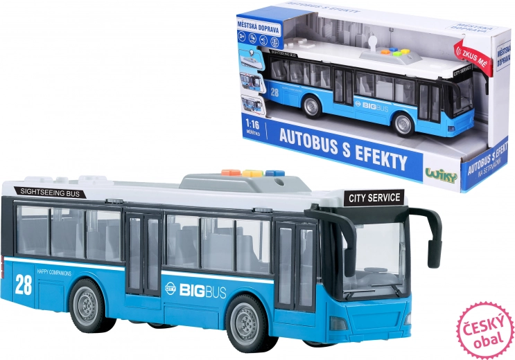 Autobus s efektmi pre deti 29 cm