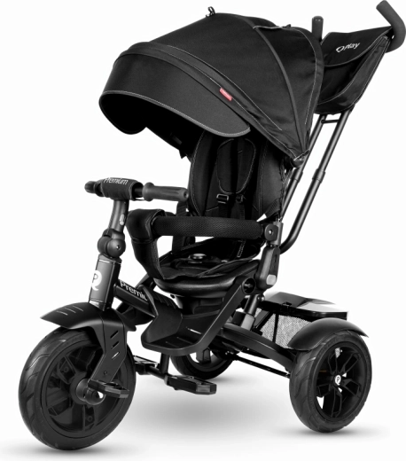 Qplay prémiová skladacia trojkolka premium black