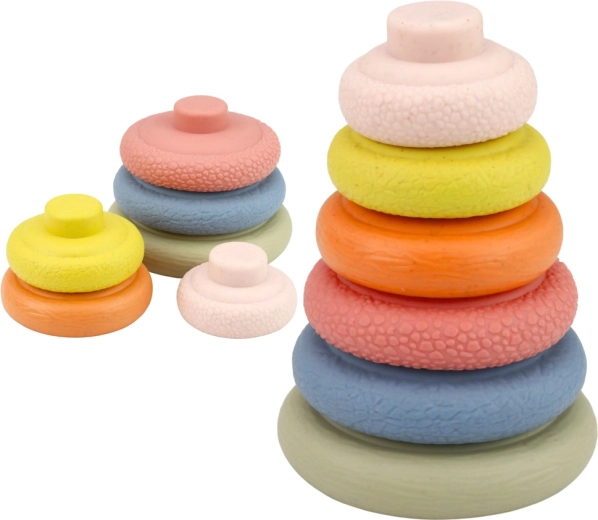 Skladacie krúžky na triedenie podľa veľkosti