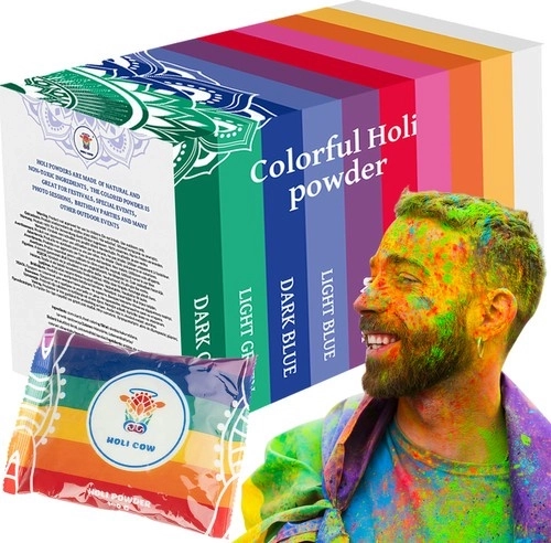 Farebný holi prášok – sada 10×100 g