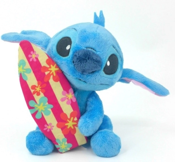 Maskot Disney Lilo a Stitch s doskou 25 cm