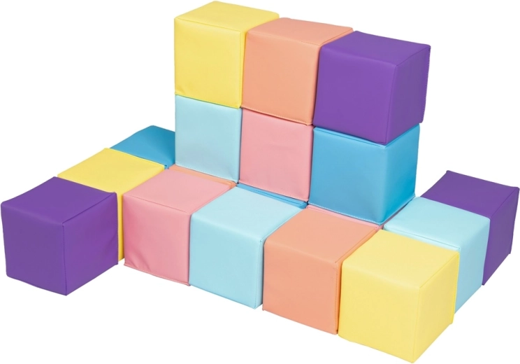 2Kids Toys penové kocky pastelové (18 ks)