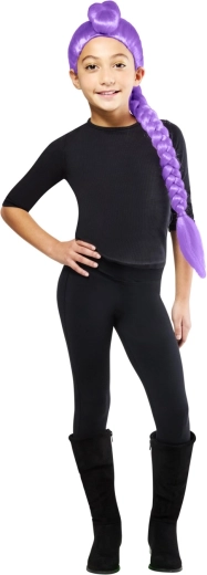 Fialová vrkočová parochňa Rumi pre K‑pop cosplay