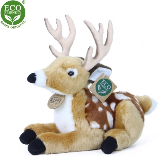 Plyšový jeleň/srnček ležiaci 21 cm ECO-FRIENDLY