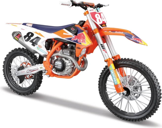 Model motocykla Maisto Red Bull KTM 450 SX-F Factory Edition 2018 Jeffrey Herlings #84 1:6