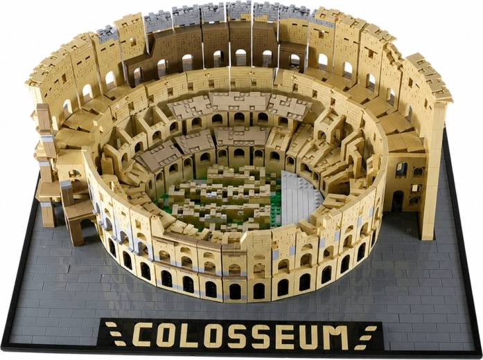 Monumentálny model Kolosea na výstavnom podstavci