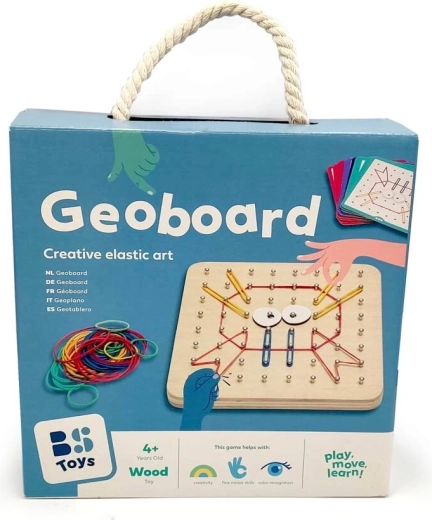 Drevená doska pre kreatívnu tvorbu - Geoboard B. Toys
