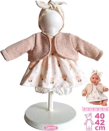 Oblečenie pre bábiku New Born 40–42 cm, 4-dielna sada Llorens