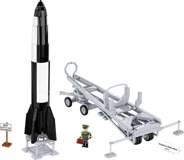 Raketa V2 s odnímateľným krytom a interiérom