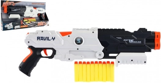 Pěnová blaster brokovnica 45 cm s 10 šípkami