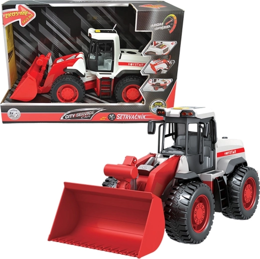 Buldozér City Service Car 1:12 so zvukmi a svetlami