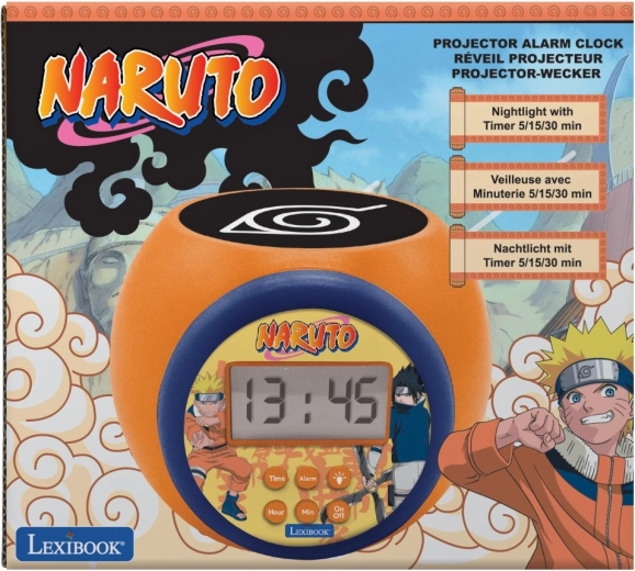 Budík Lexibook Naruto so stropným projektorom