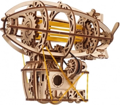Ugears 3D drevené mechanické puzzle Steampunk airship