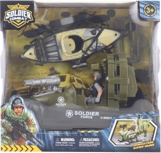 Vojenská súprava s člnom a kajakom