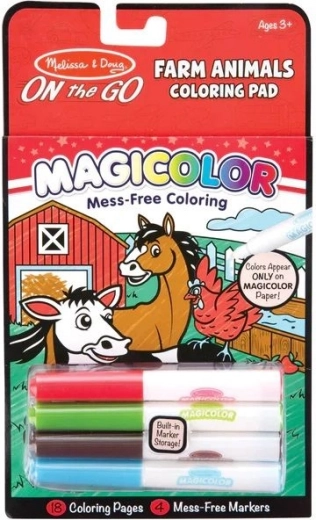 Melissa & Doug Magicolor omaľovánky na cesty – farma