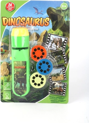 Baterka a projektor dinosaurus