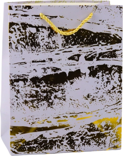 Elegantná darčeková taška so zlatým zdobením 23 x 18 x 10 cm